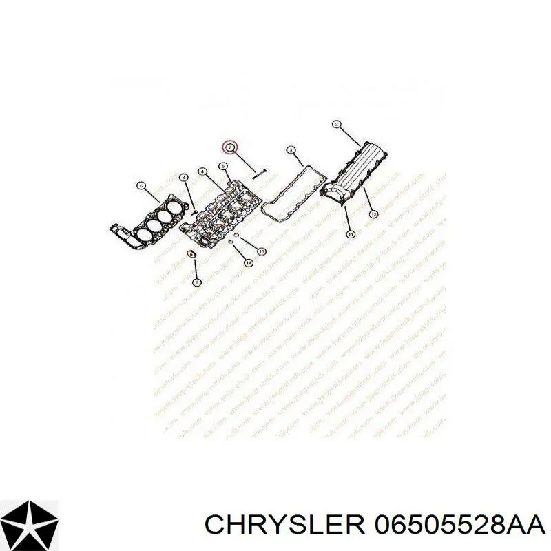 Болт головки блока циліндрів, ГБЦ Fiat/Alfa/Lancia K06505528AA ціна, від  USD