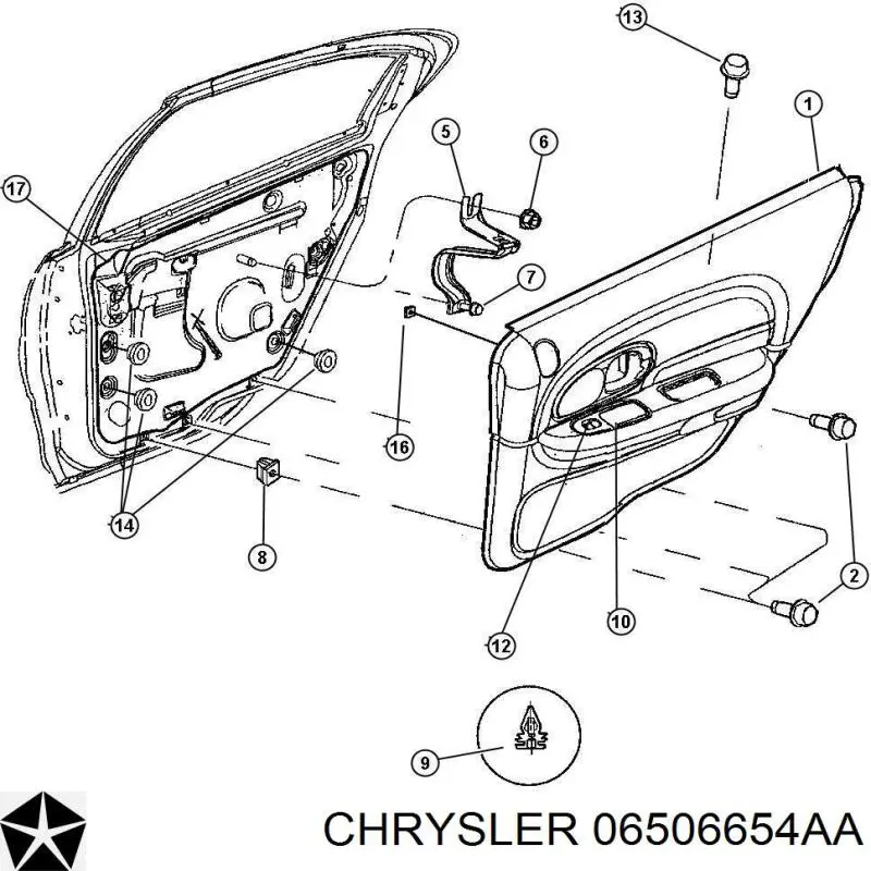  Chrysler 06506654AA ціна, від 3.17 USD