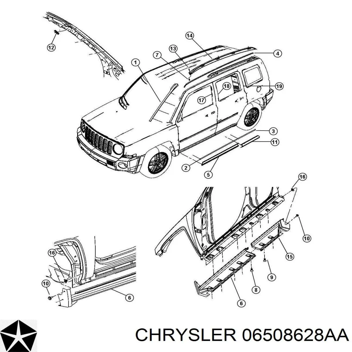6508628AA Chrysler 