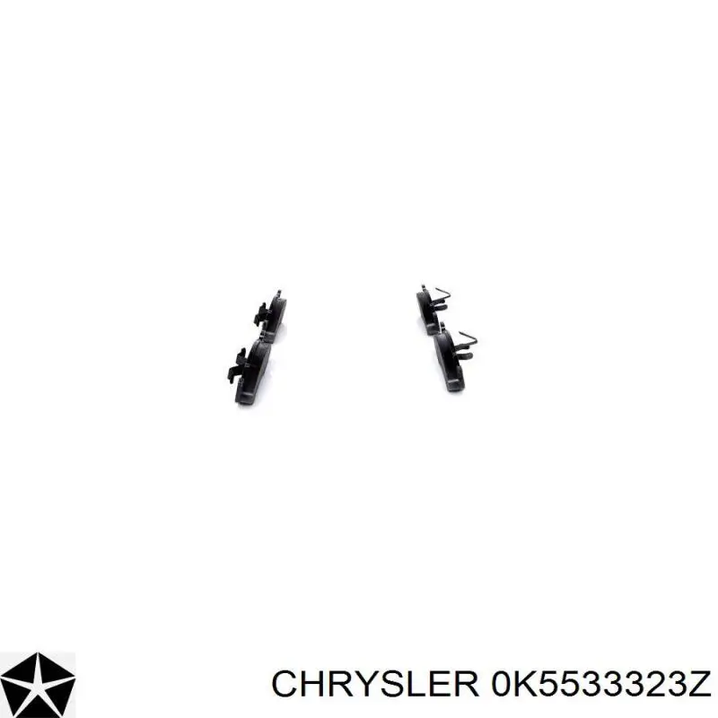 Колодки гальмівні передні, дискові 0K5533323Z Chrysler