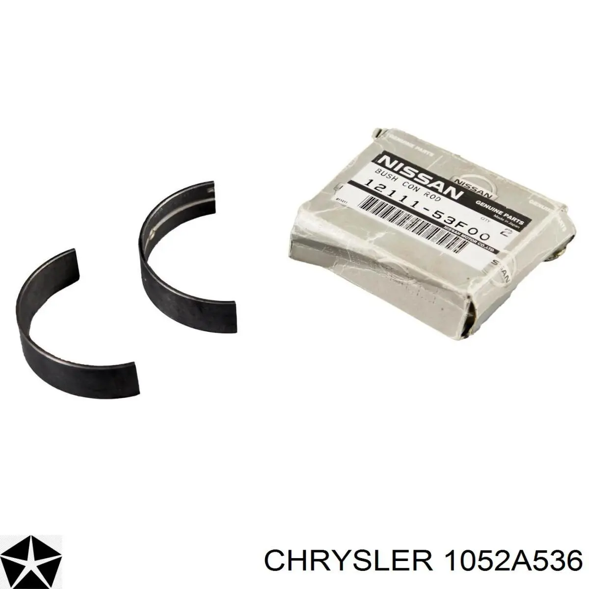1052A536 Chrysler вкладиші колінвала, корінні, комплект, стандарт (std)