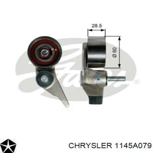1145A079 Chrysler ролик натягувача ременя грм