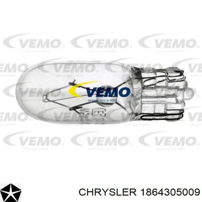 Лампочка плафону освітлення салону/кабіни Chrysler 1864305009 ціна, від 0.40 USD