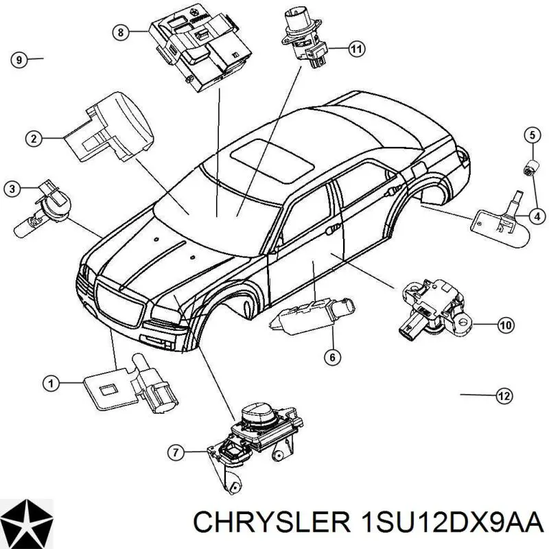  Chrysler 1SU12DX9AA ціна, від 19.00 USD