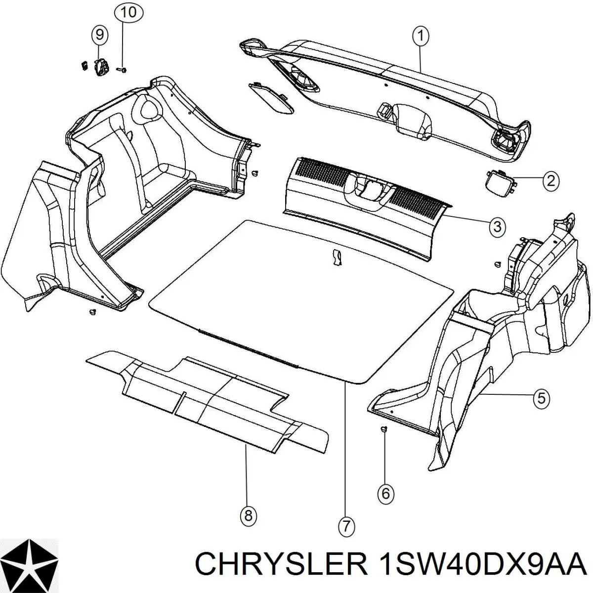  Chrysler 1SW40DX9AA ціна, від 12.74 USD