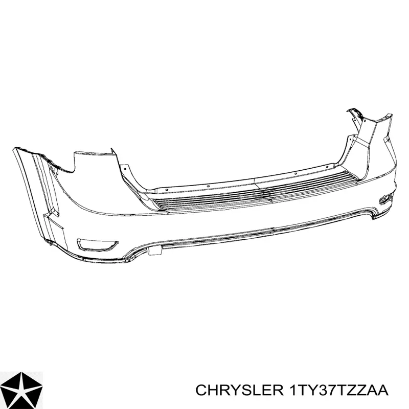 1TY37TZZAA Chrysler бампер задній
