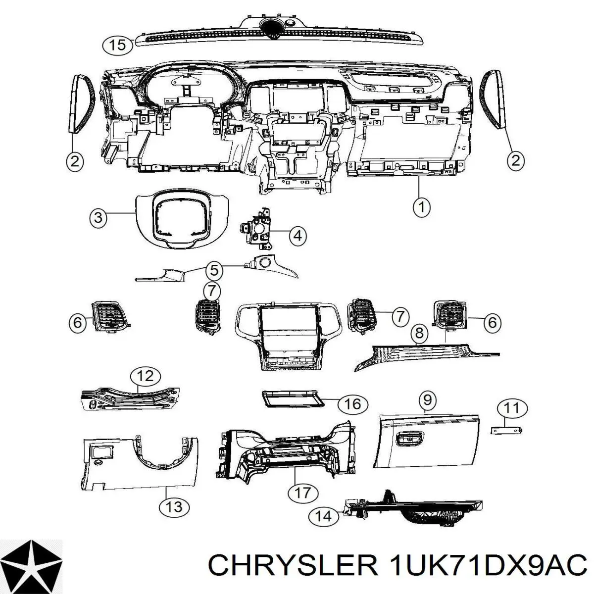Купити 1UK71DX9AC Chrysler 