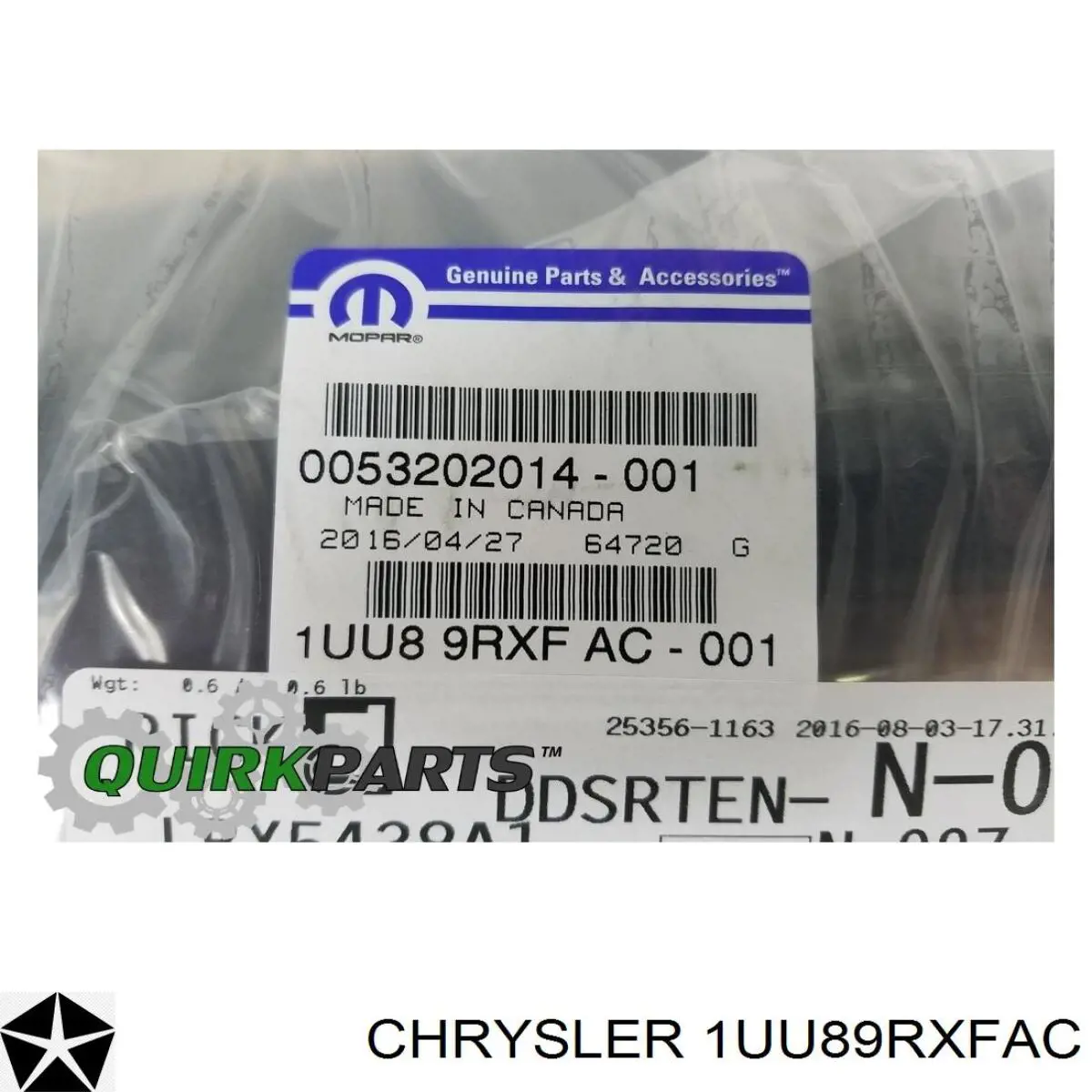  Chrysler 1UU89RXFAC ціна, від 25.59 USD