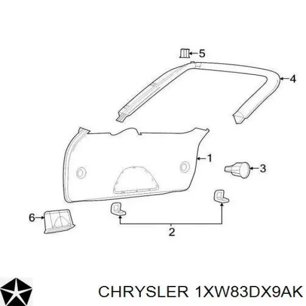  Chrysler 1XW83DX9AM ціна, від 40.46 USD