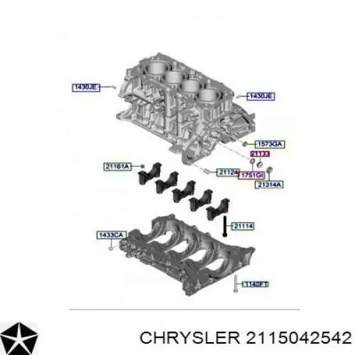 Форсунка масляна 2115042542 Chrysler