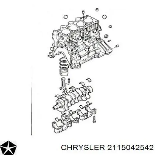 2115042542 Chrysler Форсунка масляна