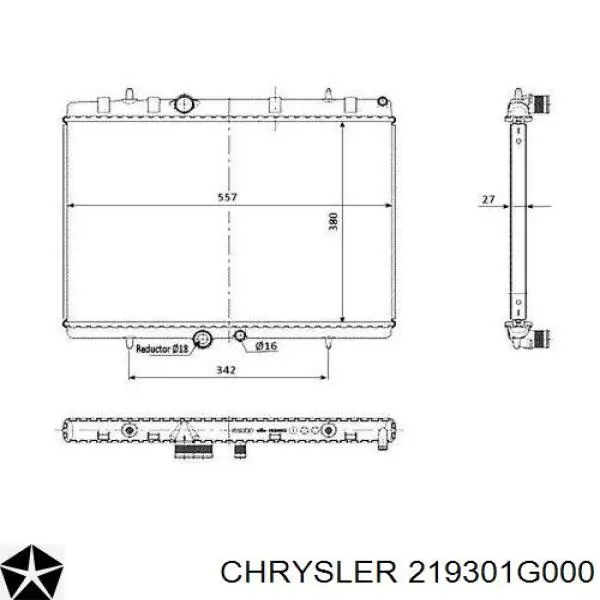 219301G000 Chrysler Задня подушка двигуна