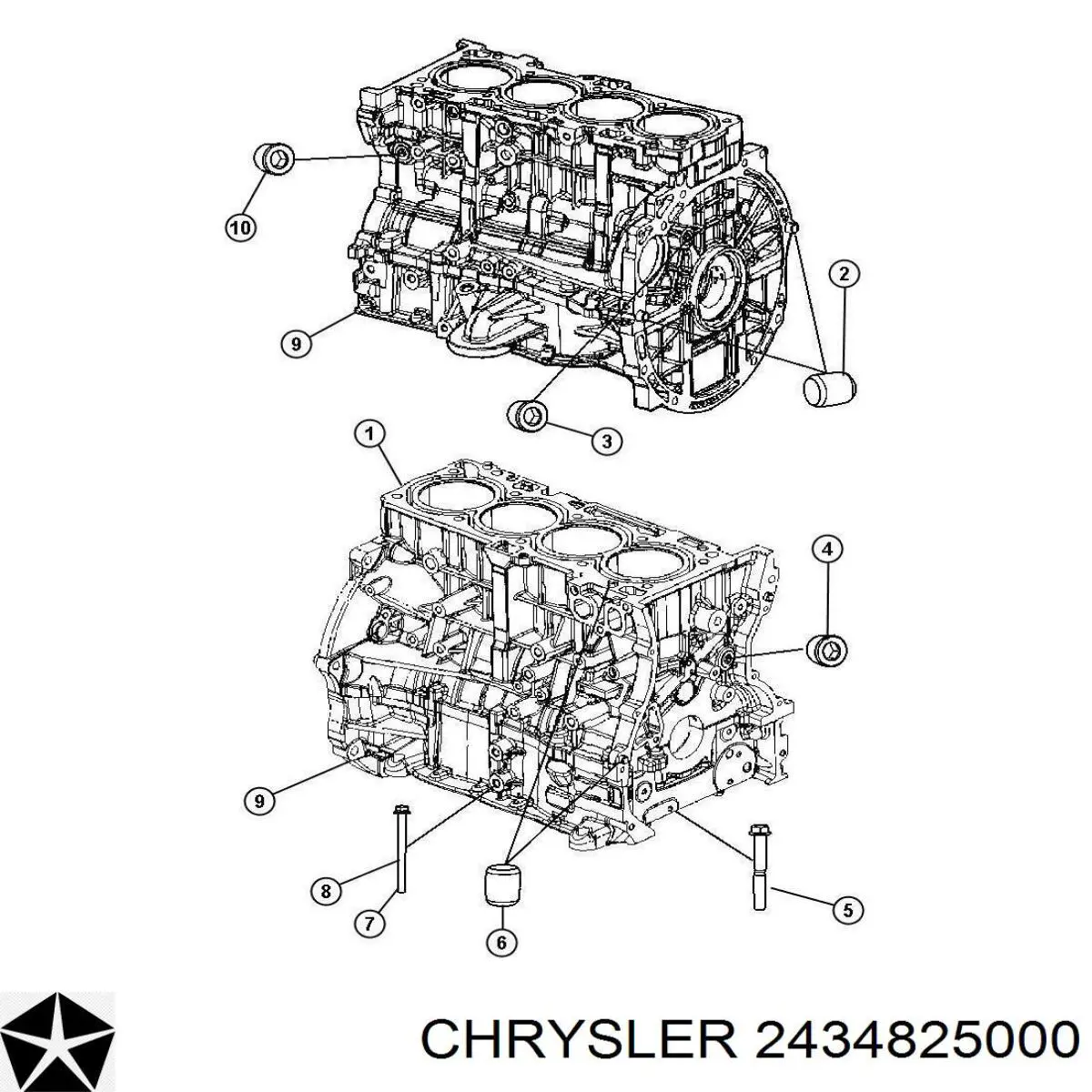  Chrysler 2434825000 ціна, від 5.08 USD