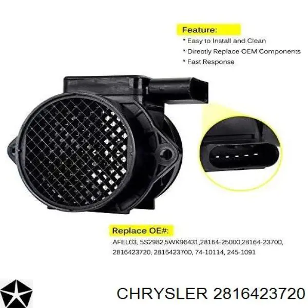 2816423720 Chrysler Датчик витрати повітря