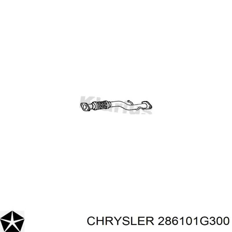 286101G300 Chrysler глушник, передня частина