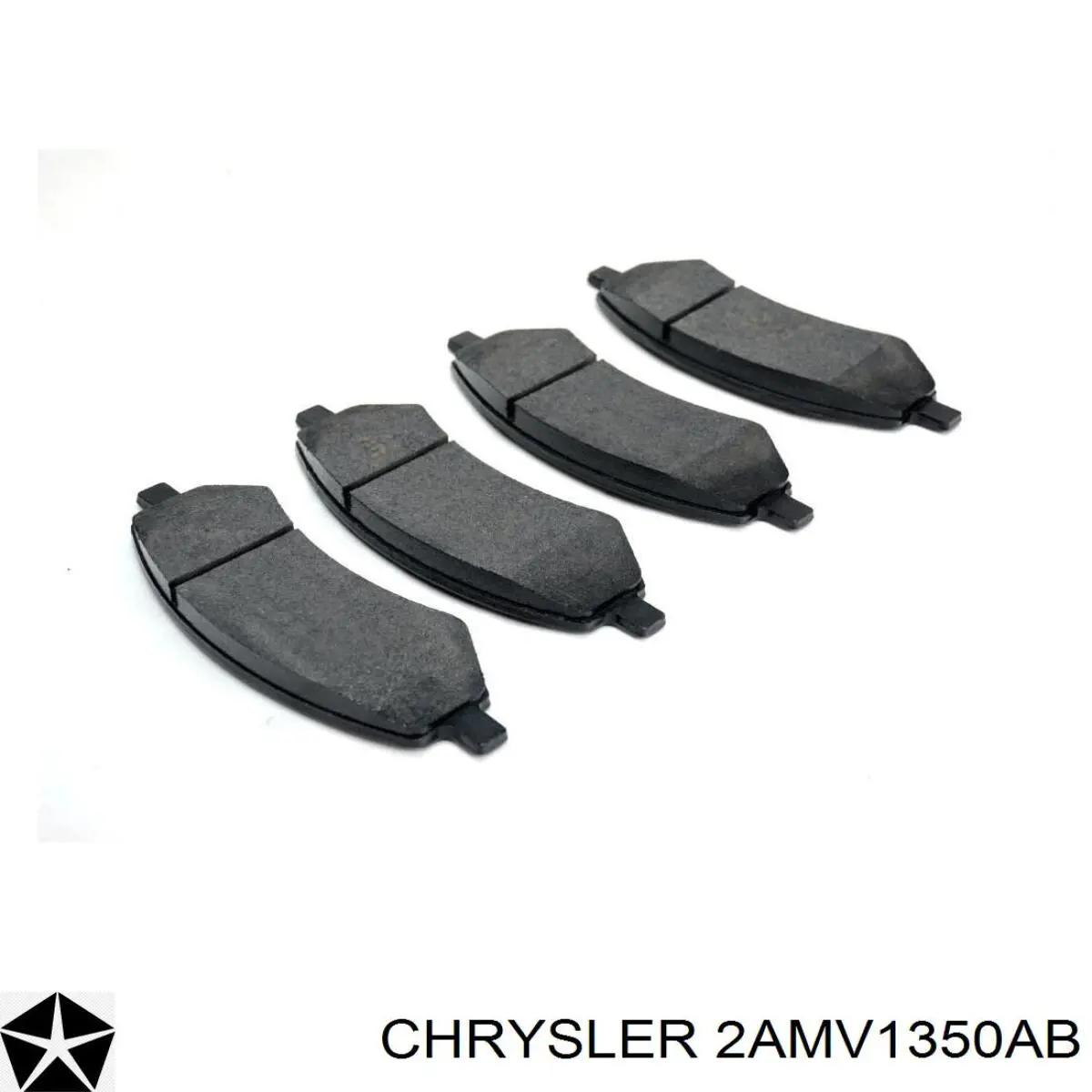 2AMV1350AB Chrysler Передні гальмівні колодки