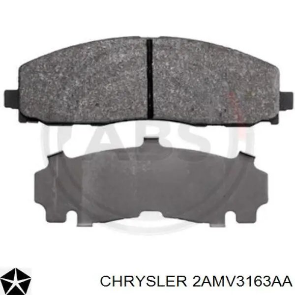 Купити 2AMV3163AA Chrysler Колодки гальмівні передні, дискові