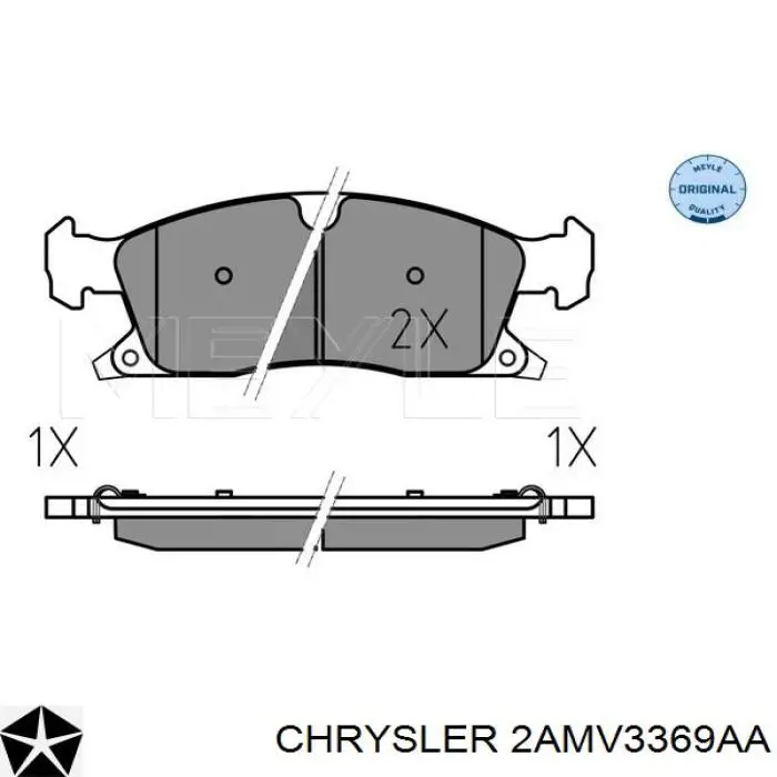  Chrysler 2AMV3369AA ціна, від 111.98 USD