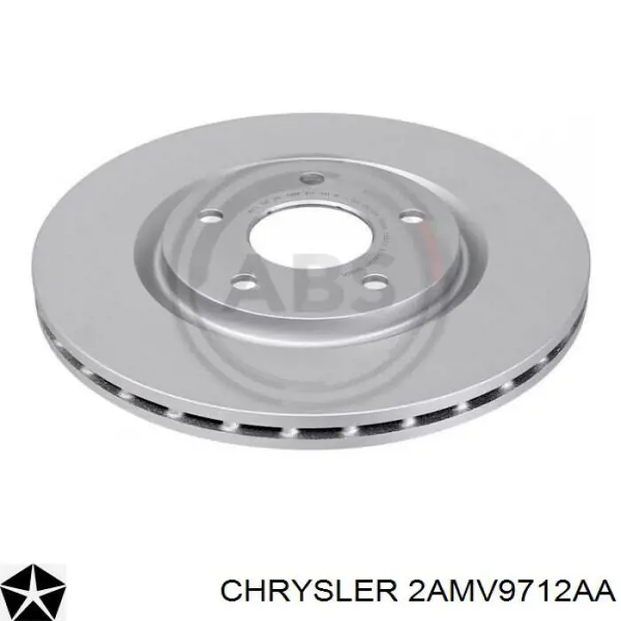 Диск переднього гальма Chrysler 2AMV9712AA ціна, від 69.15 USD