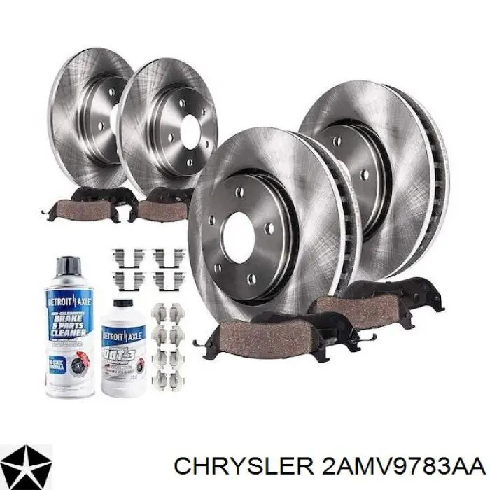 Гальмівні диски передні 2AMV9783AA Chrysler