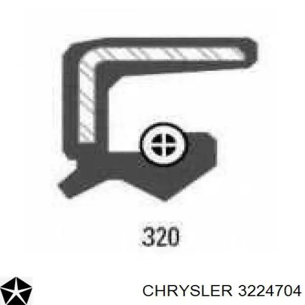 Сальник коленвалу 3224704 Chrysler
