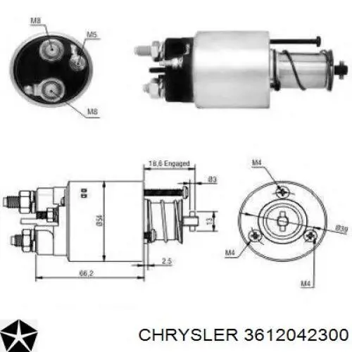 Контактор Chrysler 3612042300 ціна, від 25.33 USD