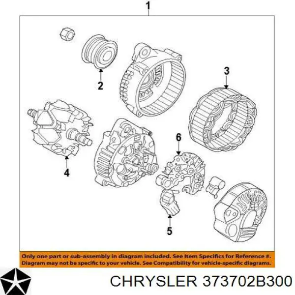 Купити 373702B300 Chrysler Реле регулятор напруги генератора