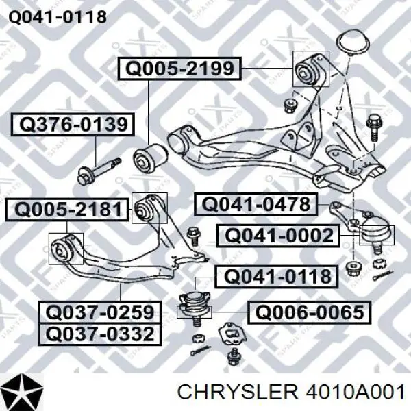 Купити 4010A001 Chrysler Пильник опори кульової верхньої
