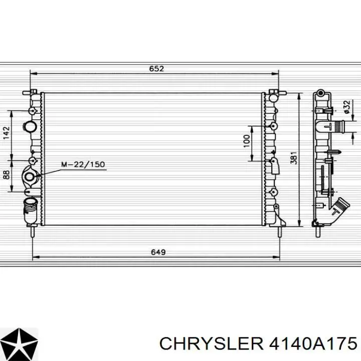 4140A175 Chrysler Пружина підвіски задня