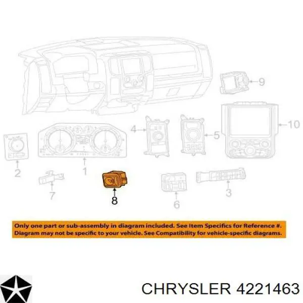 Вакуумний підсилювач гальм Chrysler 4221463