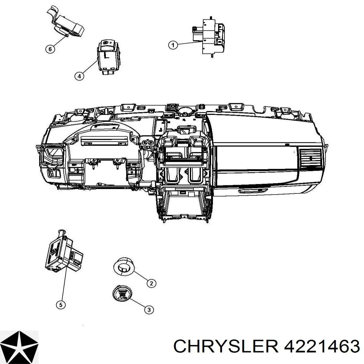 Вакуумника Chrysler 4221463 ціна, від 5.70 USD