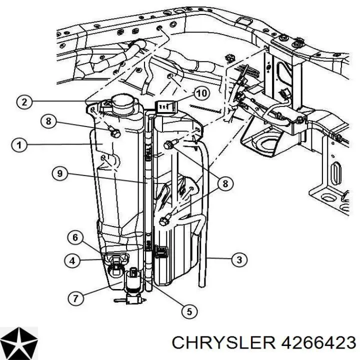  Chrysler 4266423 ціна, від 59.31 USD