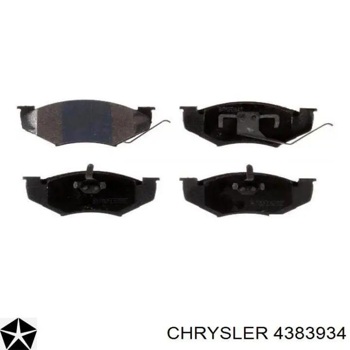 4383934 Chrysler Передні гальмівні колодки