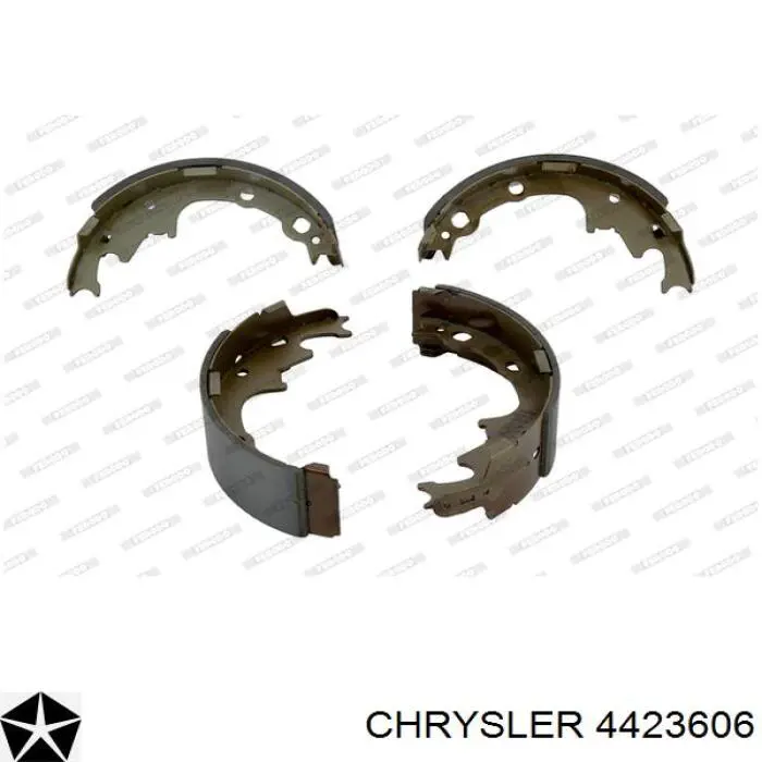 Колодки гальмові задні, барабанні Chrysler 4423606 ціна, від 41.14 USD