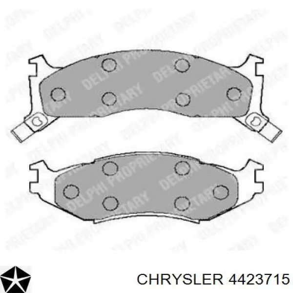 Передні тормозні колодки V1012725 Chrysler