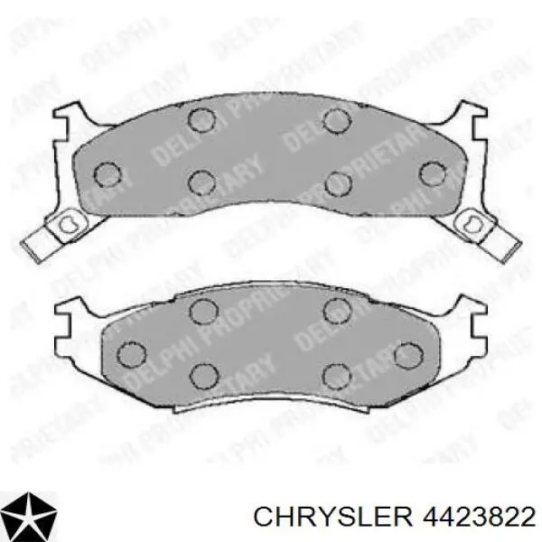 Колодки гальмівні передні, дискові 4423822 Chrysler