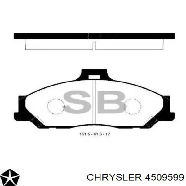 Маточини задніх коліс Chrysler 4509599 ціна, від 19.00 USD
