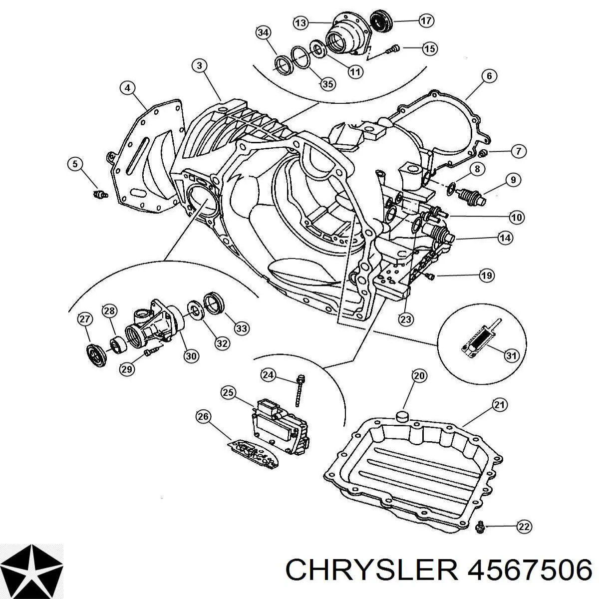  Chrysler 4567506 ціна, від 44.34 USD