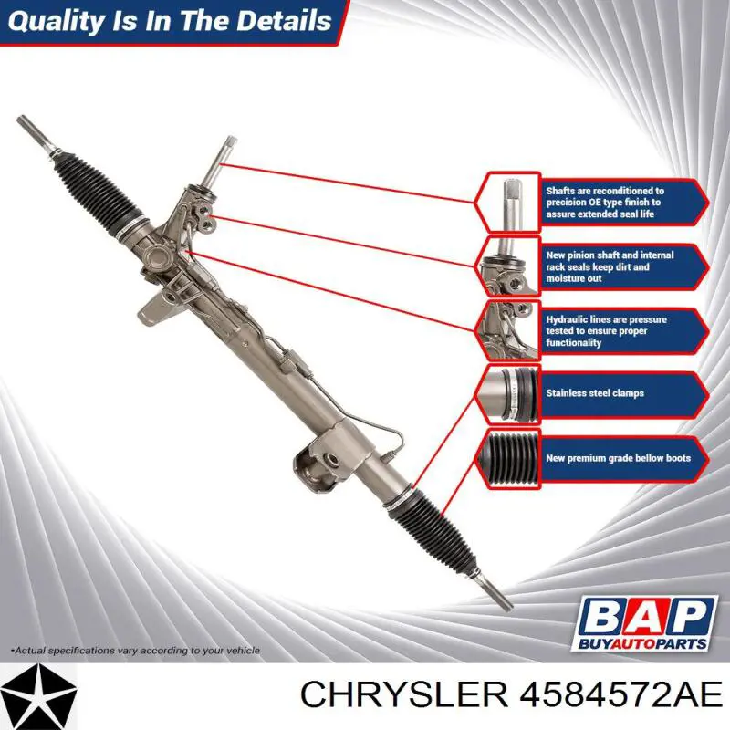Управління рульове в зборі Chrysler 4584572AE ціна, від 332.17 USD