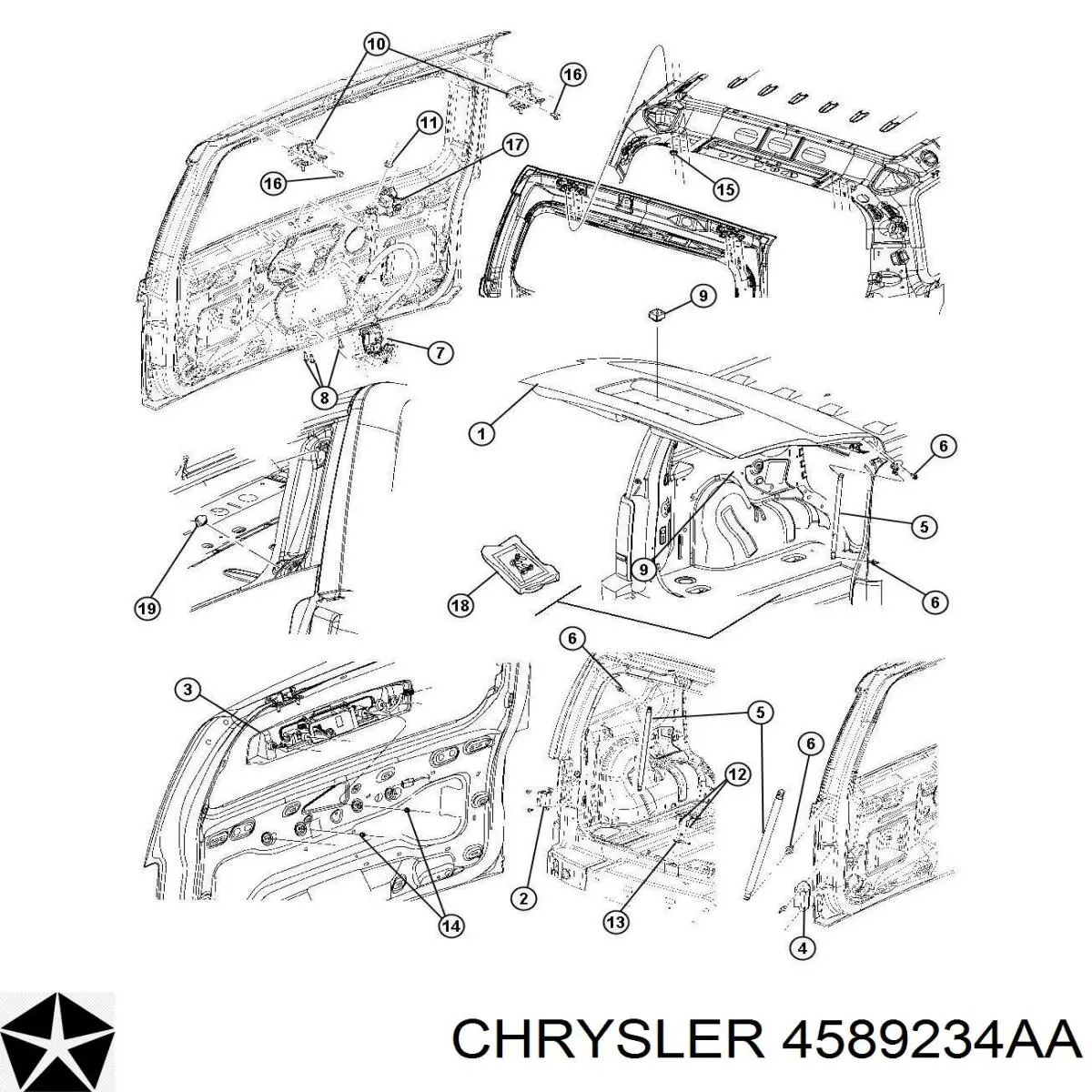 4589234AA Chrysler 