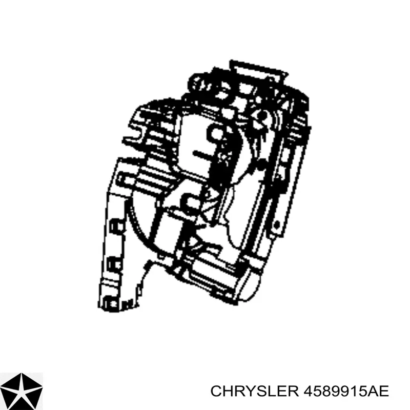 Купити 4589915AC Chrysler Замок задньої двері, лівої