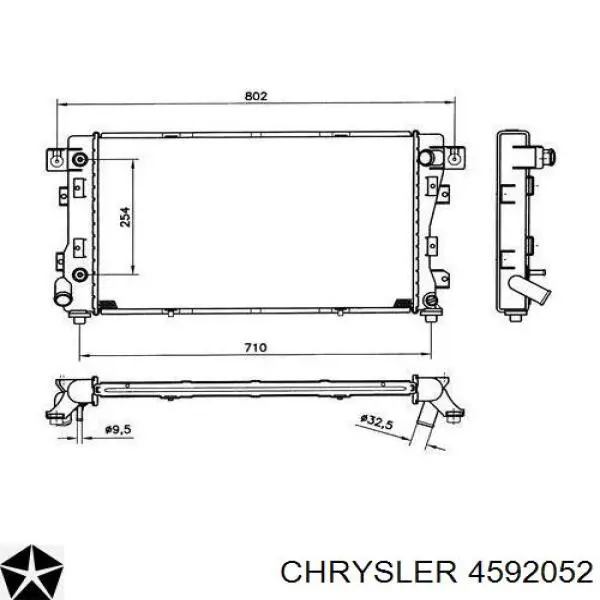 Радіатор 4592052 Chrysler