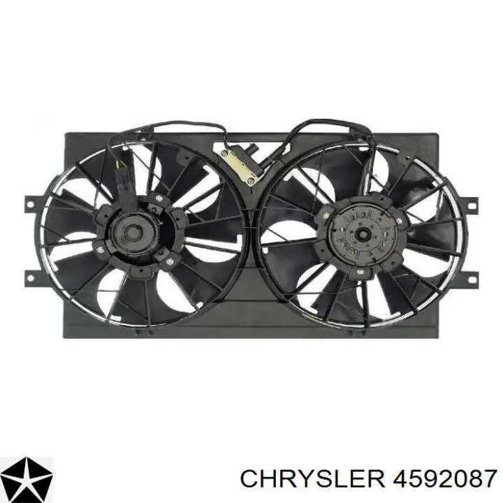 Електровентилятор охолодження в зборі (двигун + крильчатка) на Chrysler Intrepid 