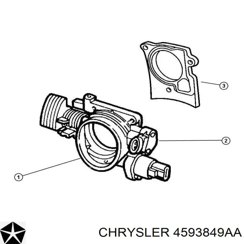 Клапан/регулятор холостого ходу 4593849AA Chrysler