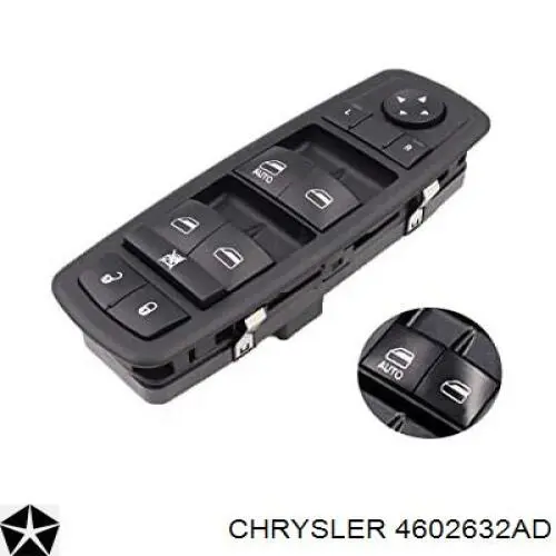 Кнопковий блок керування склопідіймачами передній лівий Chrysler 4602632AD ціна, від 49.26 USD