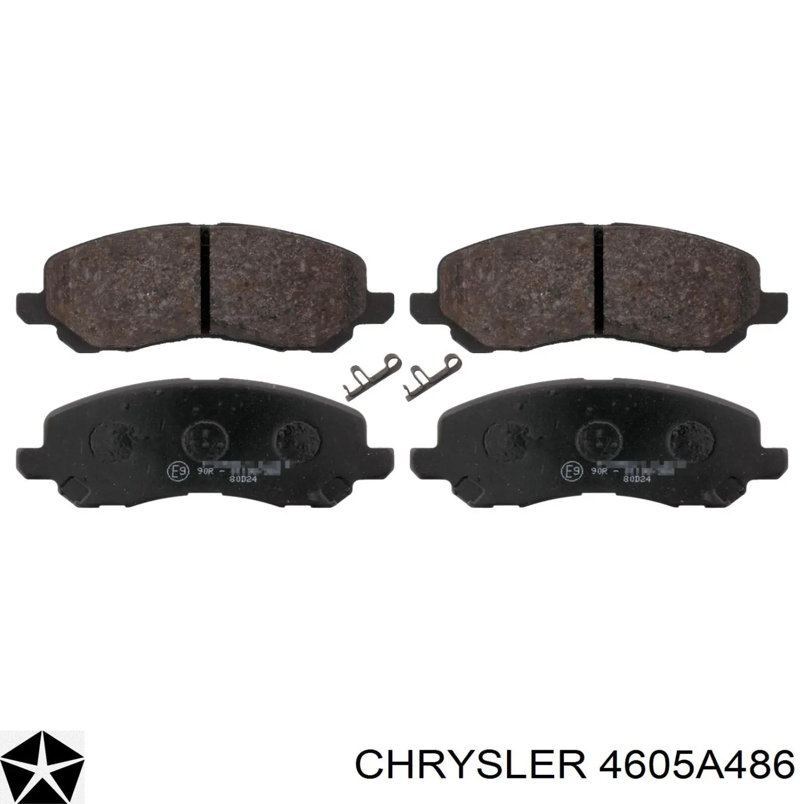 Купити 4605A486 Chrysler Колодки гальмівні передні, дискові