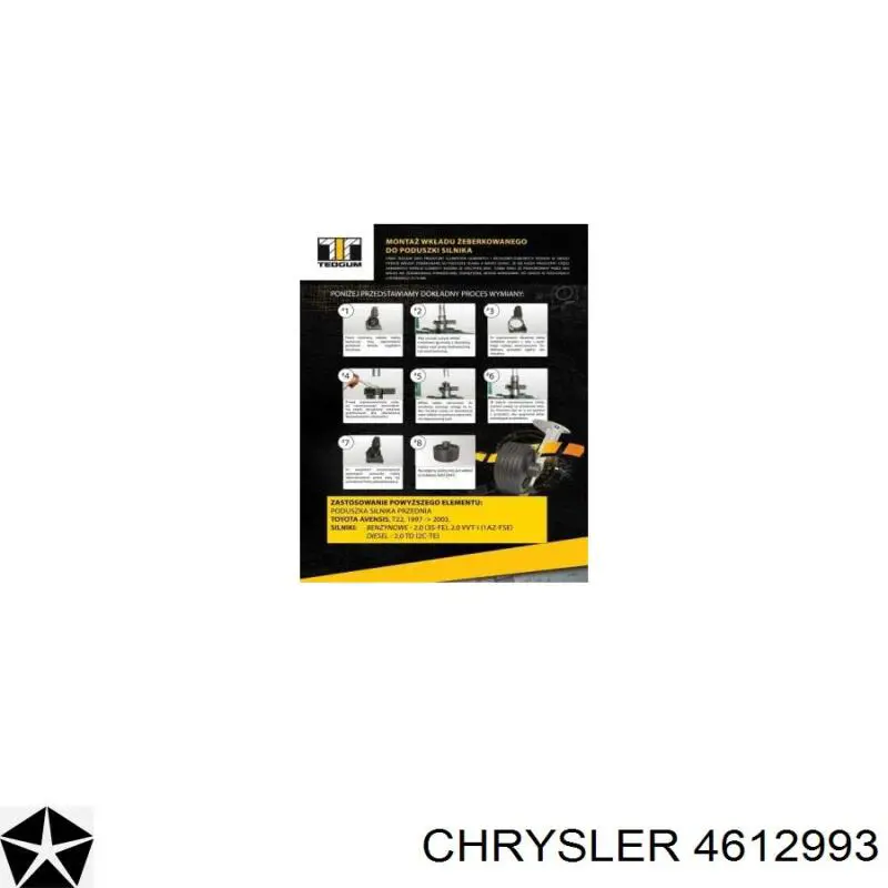 Подушка (опора) двигуна, передня Chrysler 4612993 ціна, від 63.21 USD