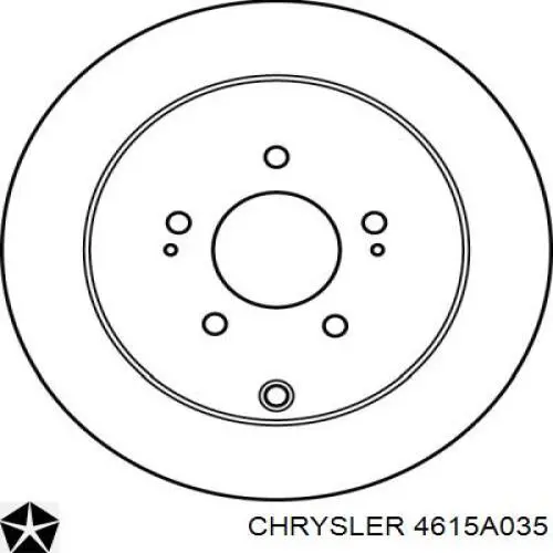 Диск гальмівний задній 4615A035 Chrysler