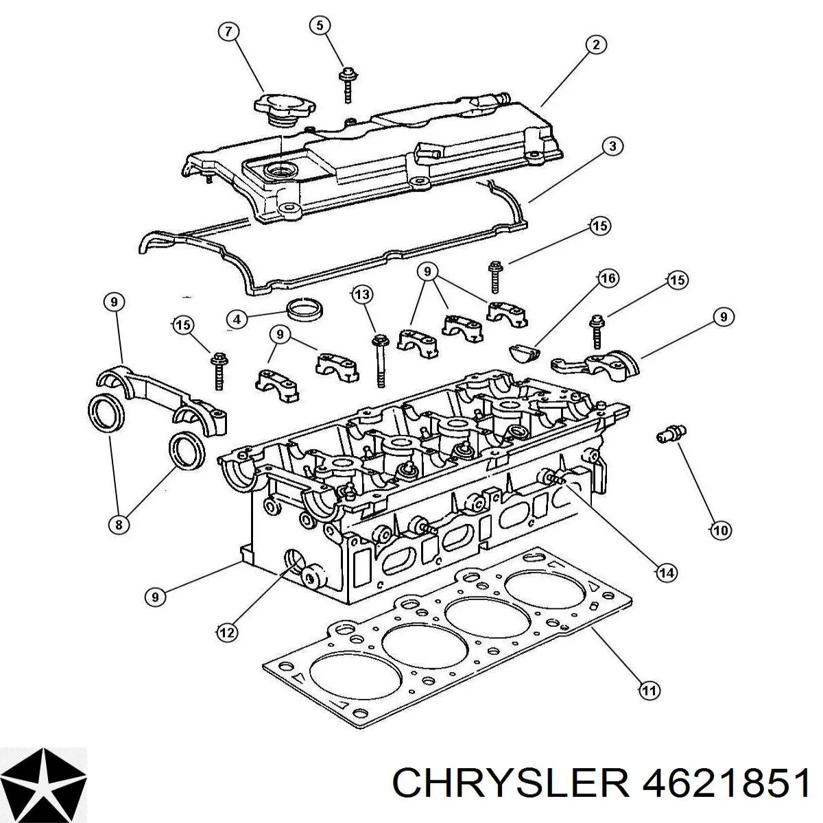 4621851 Chrysler кільце ущільнювальне свічкового колодязя