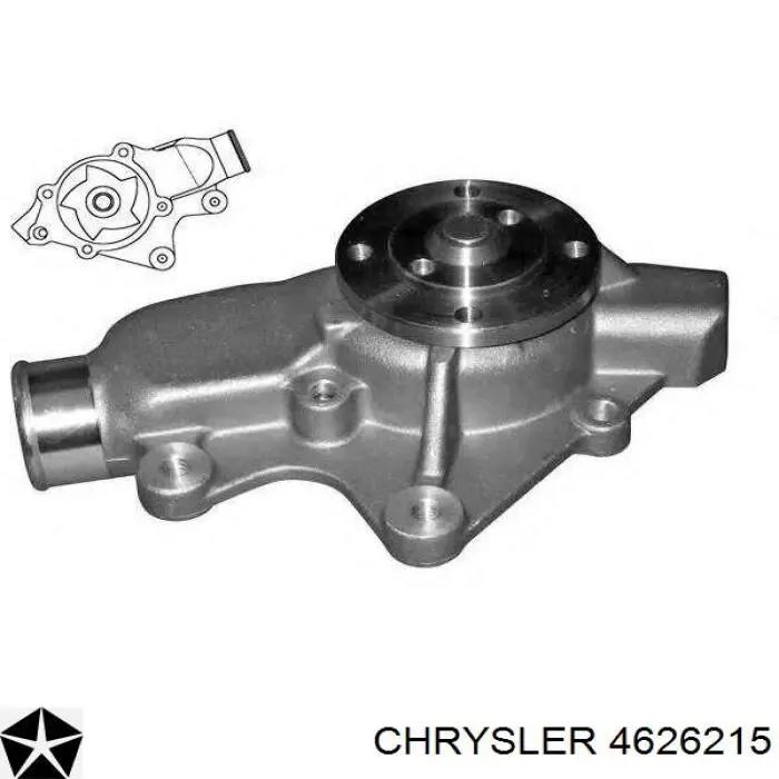 Купити 4626215 Chrysler Насос охолоджуючої рідини